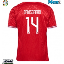 Denmark Mikkel Damsgaard #14 Replica Home Shirt Euro 2024 Short Sleeve